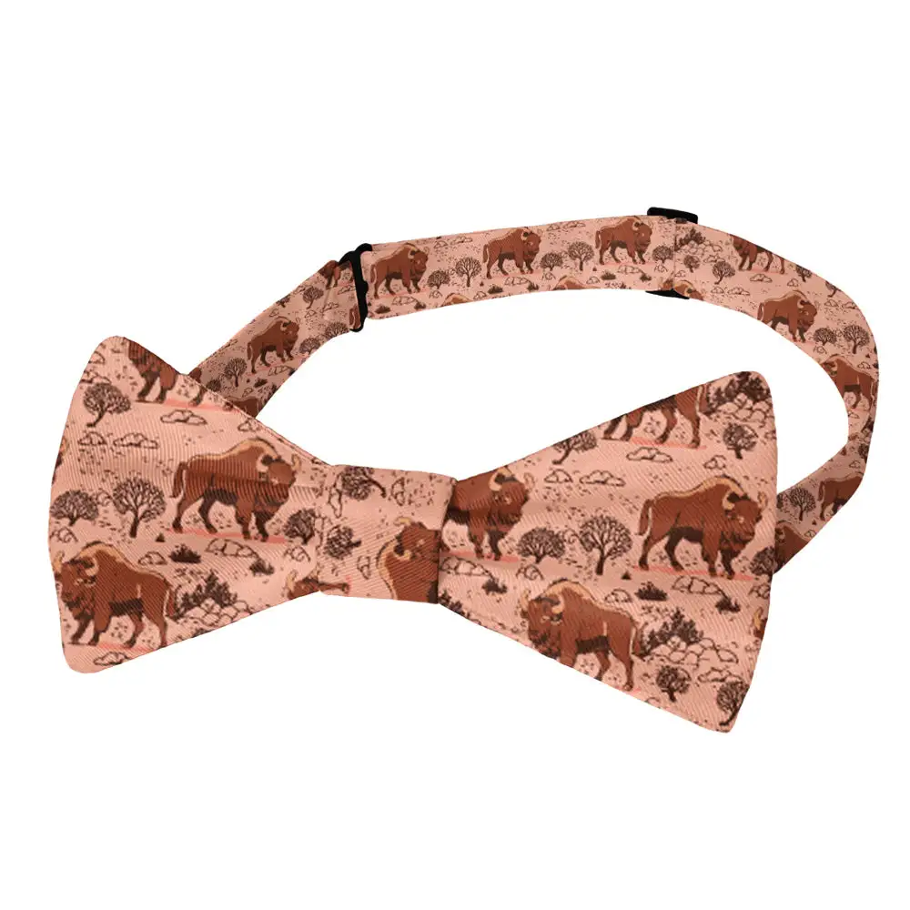 Basin Bison Pattern Bow Tie