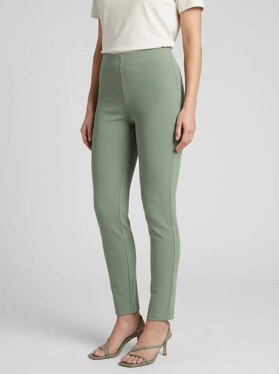 Streamlined High-Stretch Mid-Rise Mid-Rise Stretch Pants