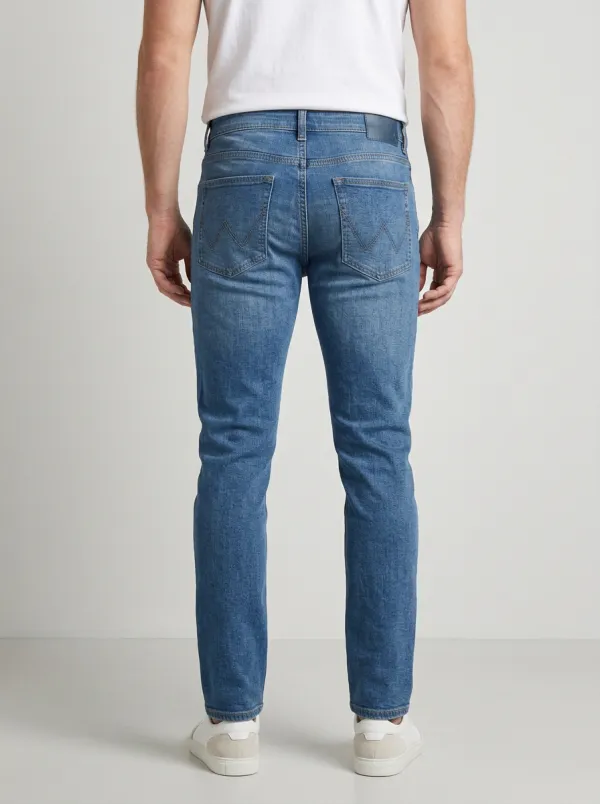 Men's A3 Logo Embroidered Stretch Denim Jeans