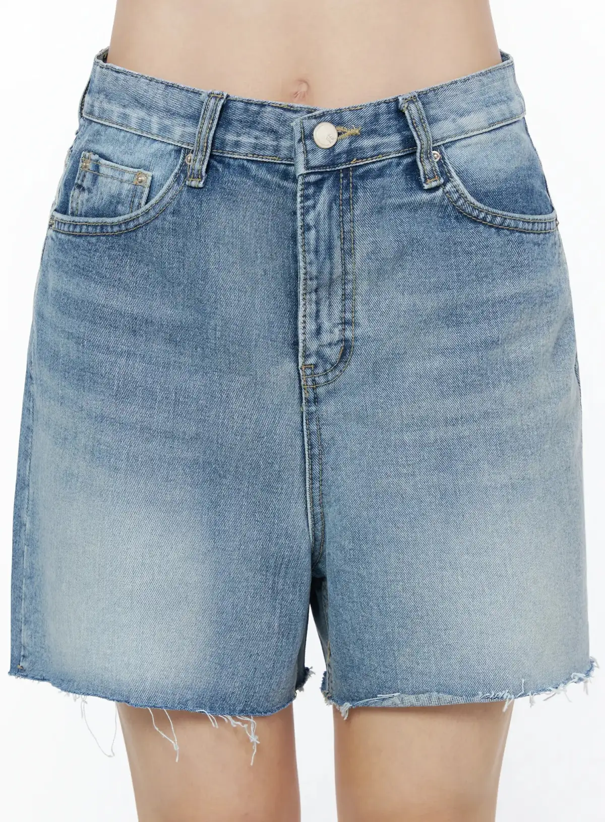 Wide-Fit Classic Denim Shorts