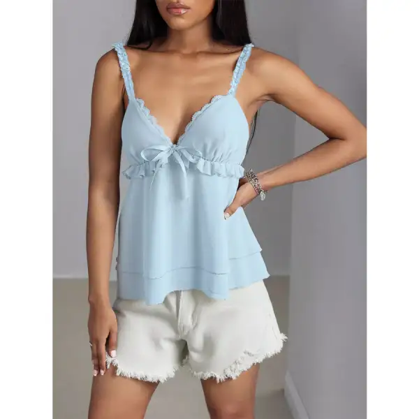 Lace Detail Layered Camisole Top
