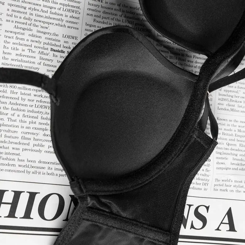 Open-Back Push-Up Bra with Stretch Straps