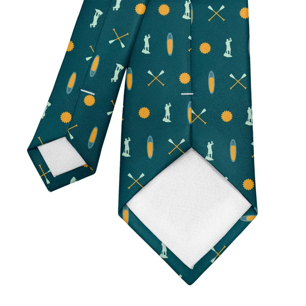 Paddleboarding Pattern Necktie