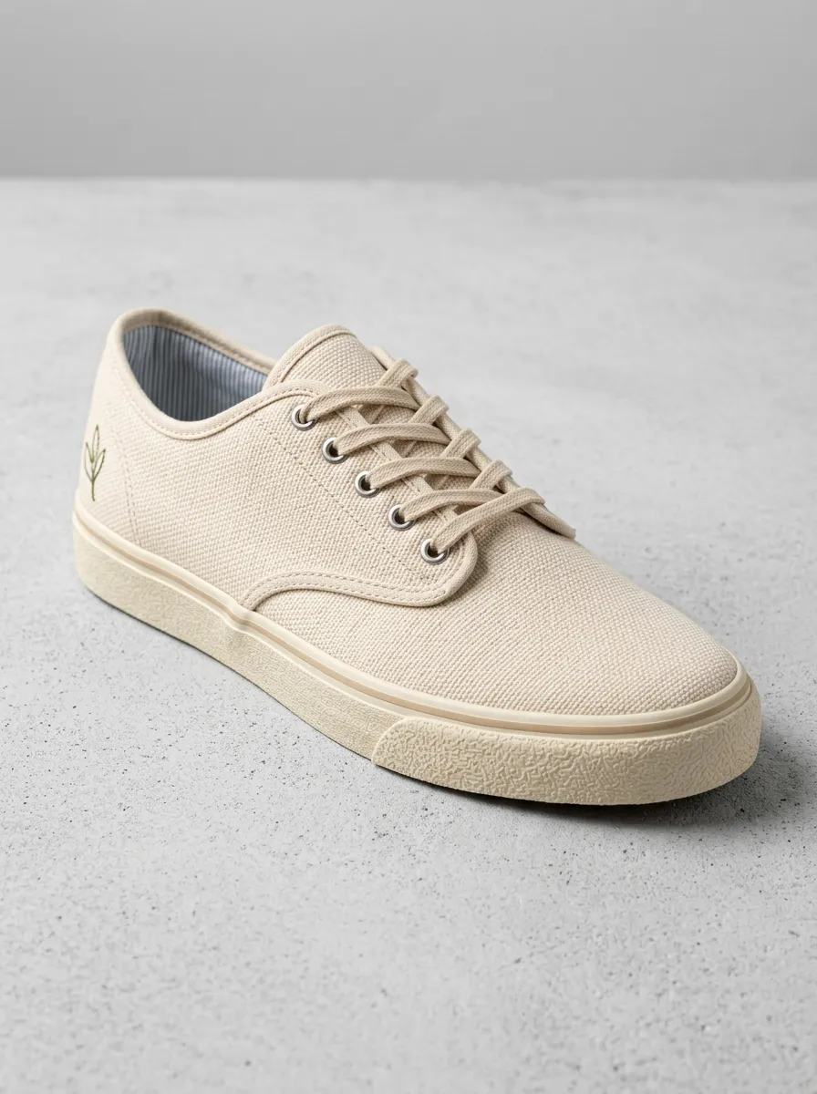 Comfort Minimalist Leaf Street Look Men's Canvas Shoes