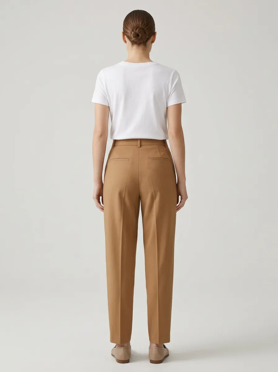 Women's Tapered Pleated Tailored Trousers