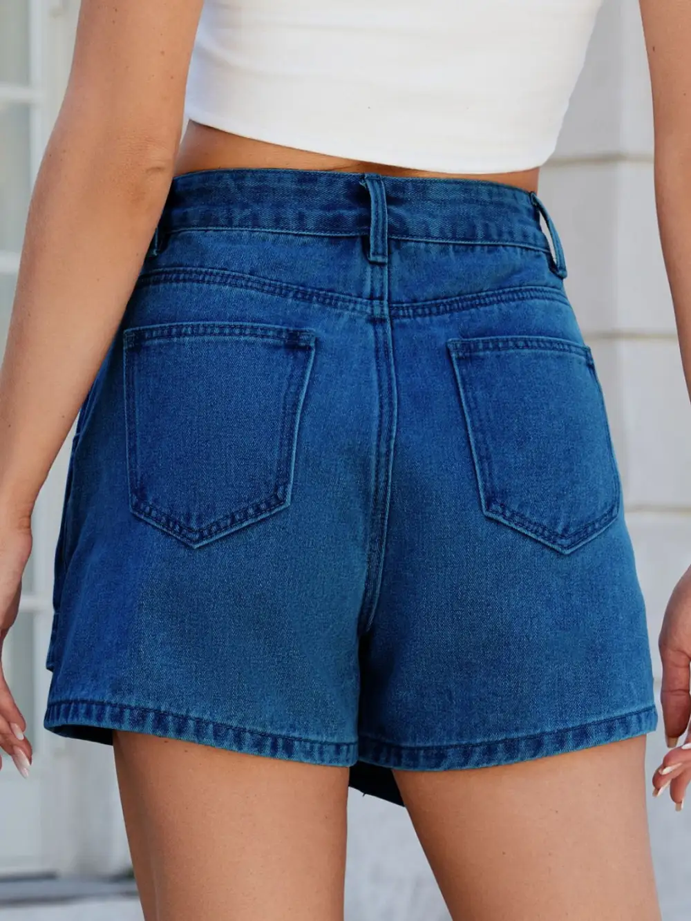 Everyday Denim Pocket Skort