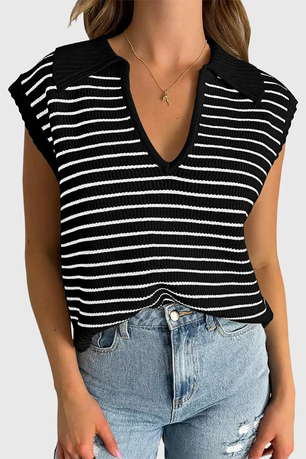 Knit Striped Tank Top