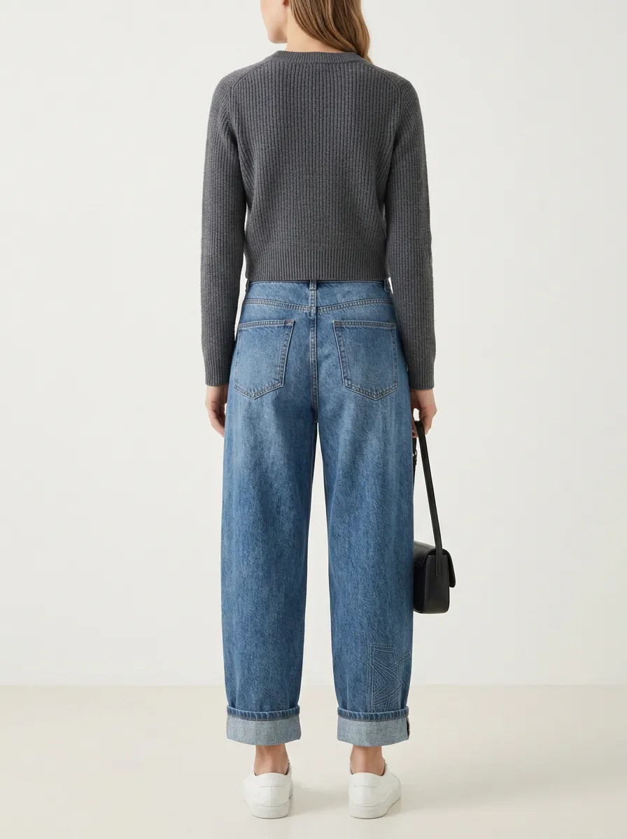 Women's Wide Leg Casual Denim Jeans