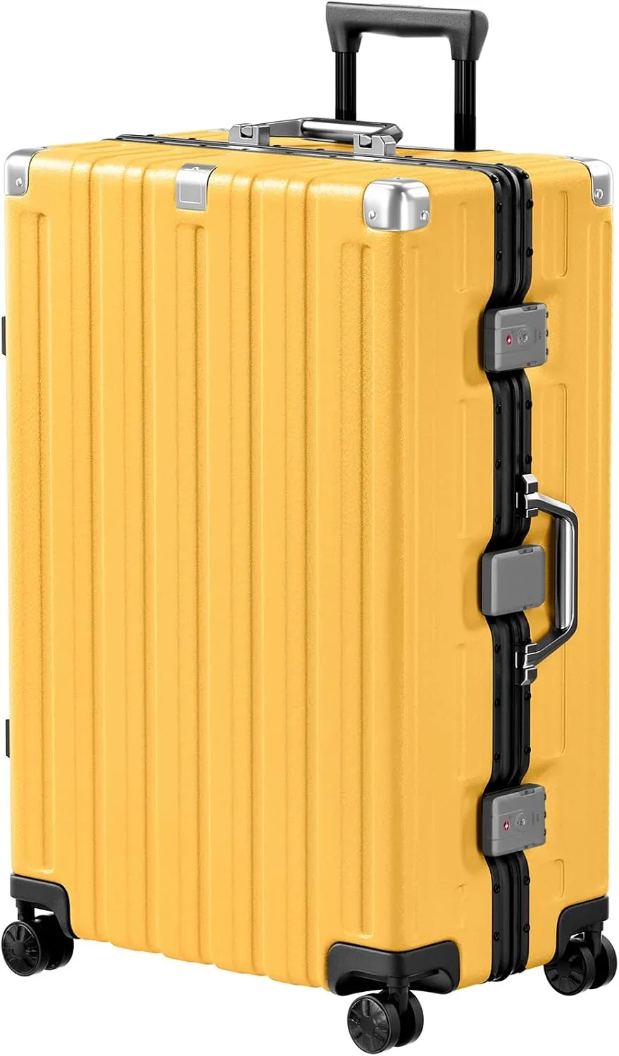 Zipperless Aluminum-Frame Hardshell Spinner Suitcase