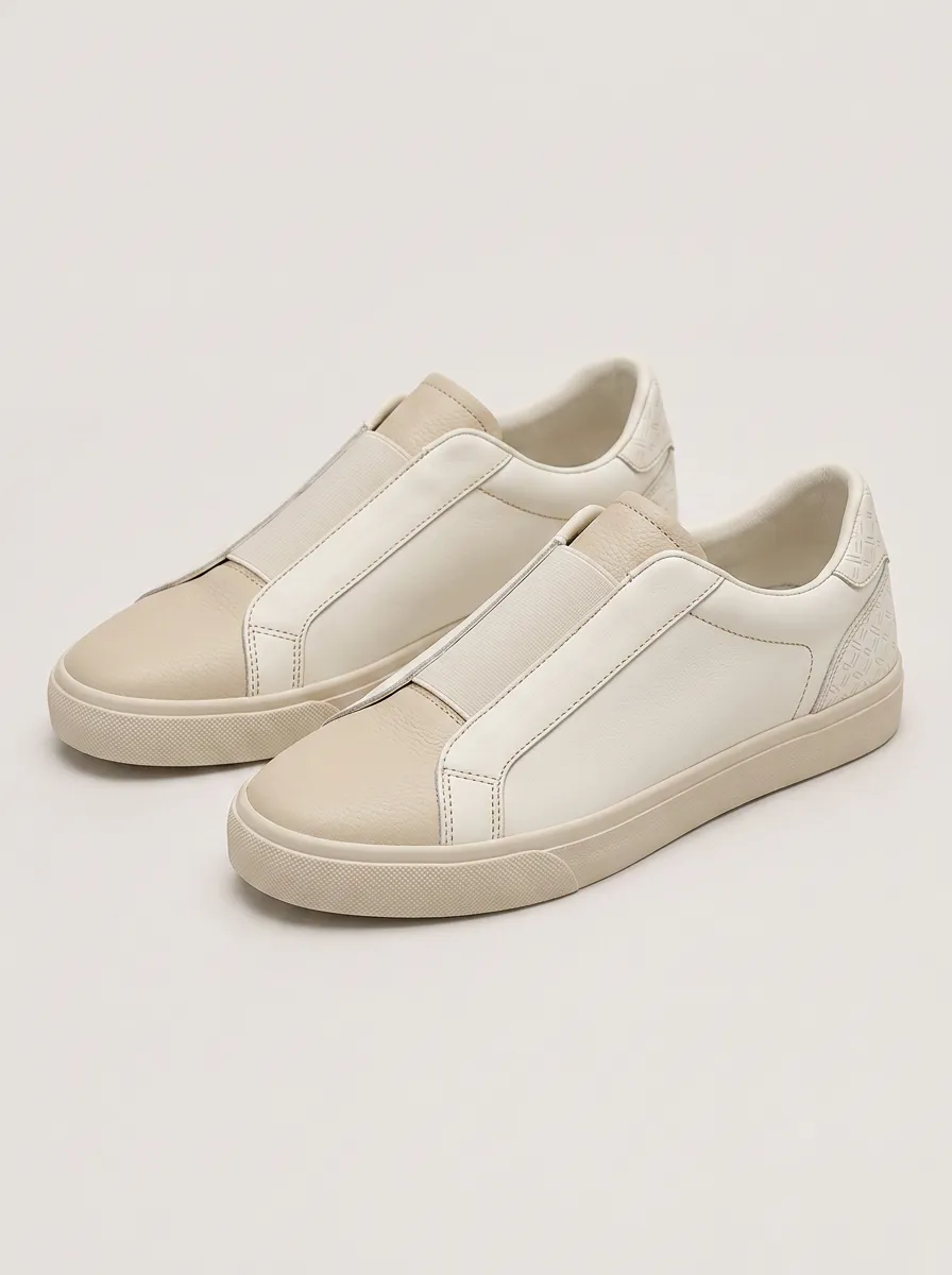 Men's Minimalist Textured Slip-on Casual Skate Shoes