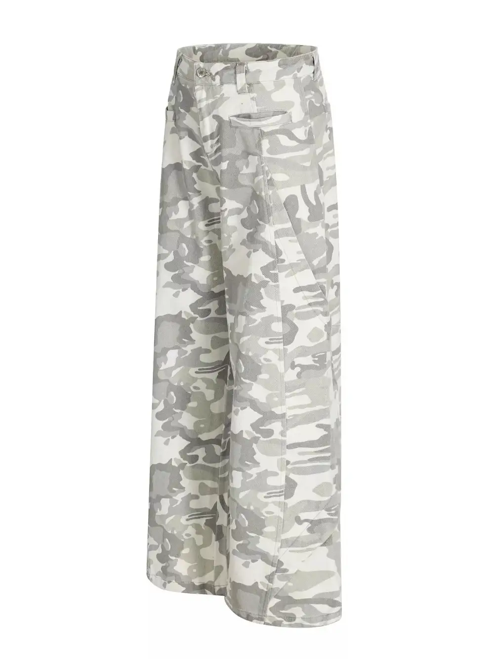 Refined Men's Camouflage Wide Leg Cargo Pants