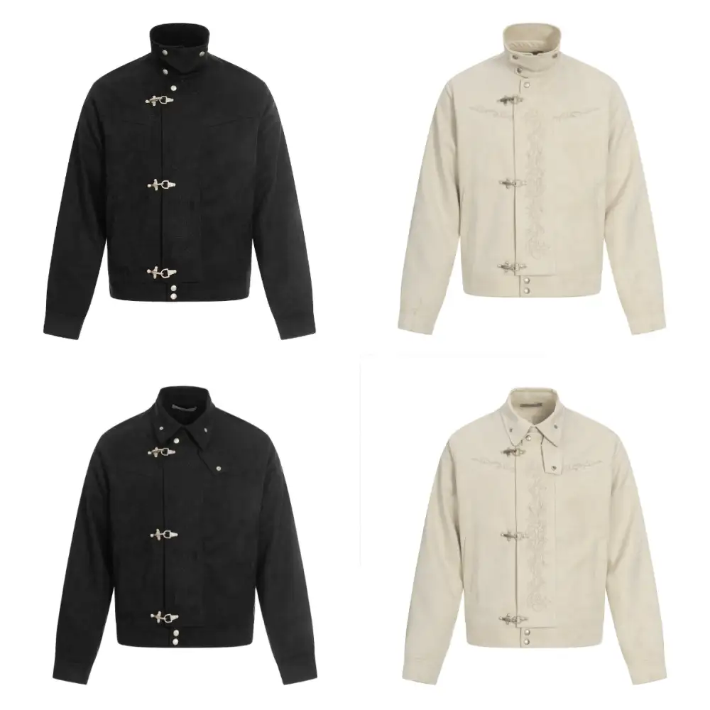 Embroidered Toggle Jacket