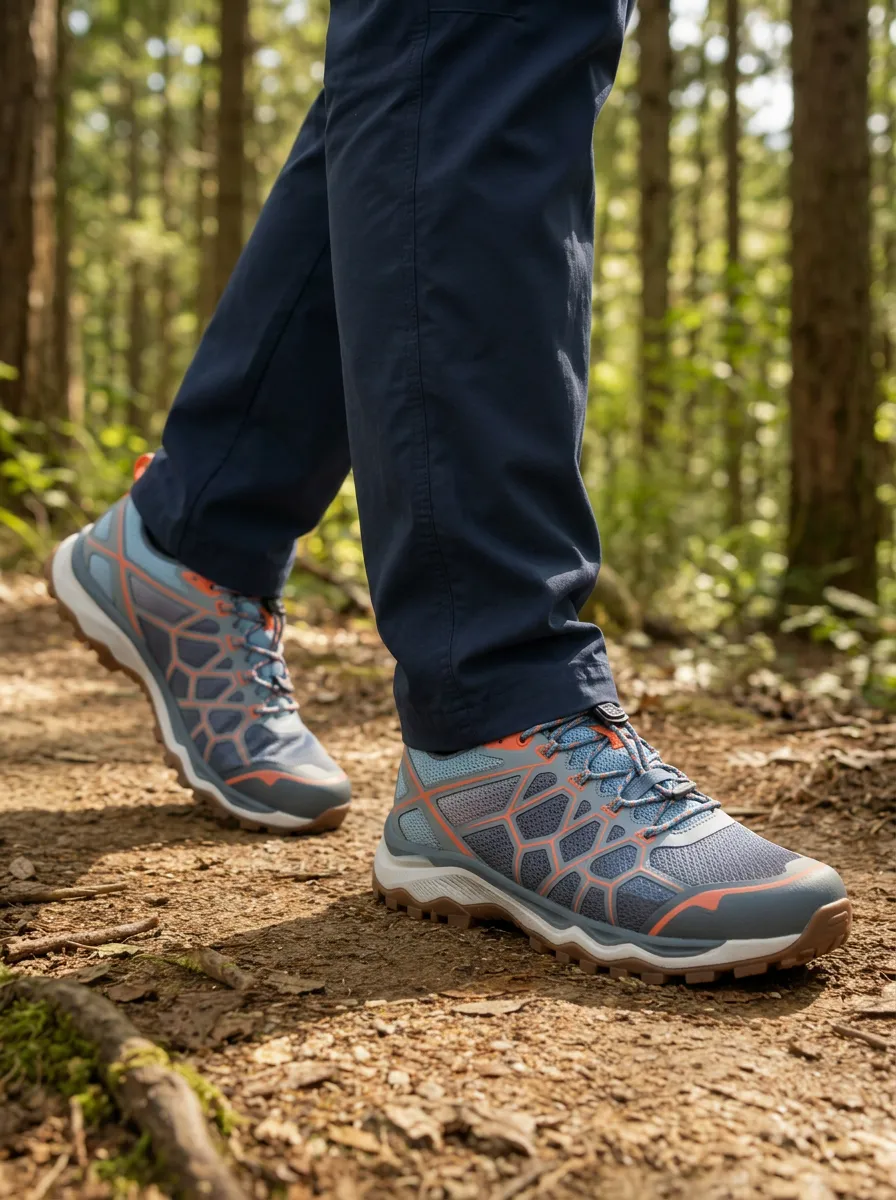 Men's Terrain Hiking Geometric Pattern Printed Shoes