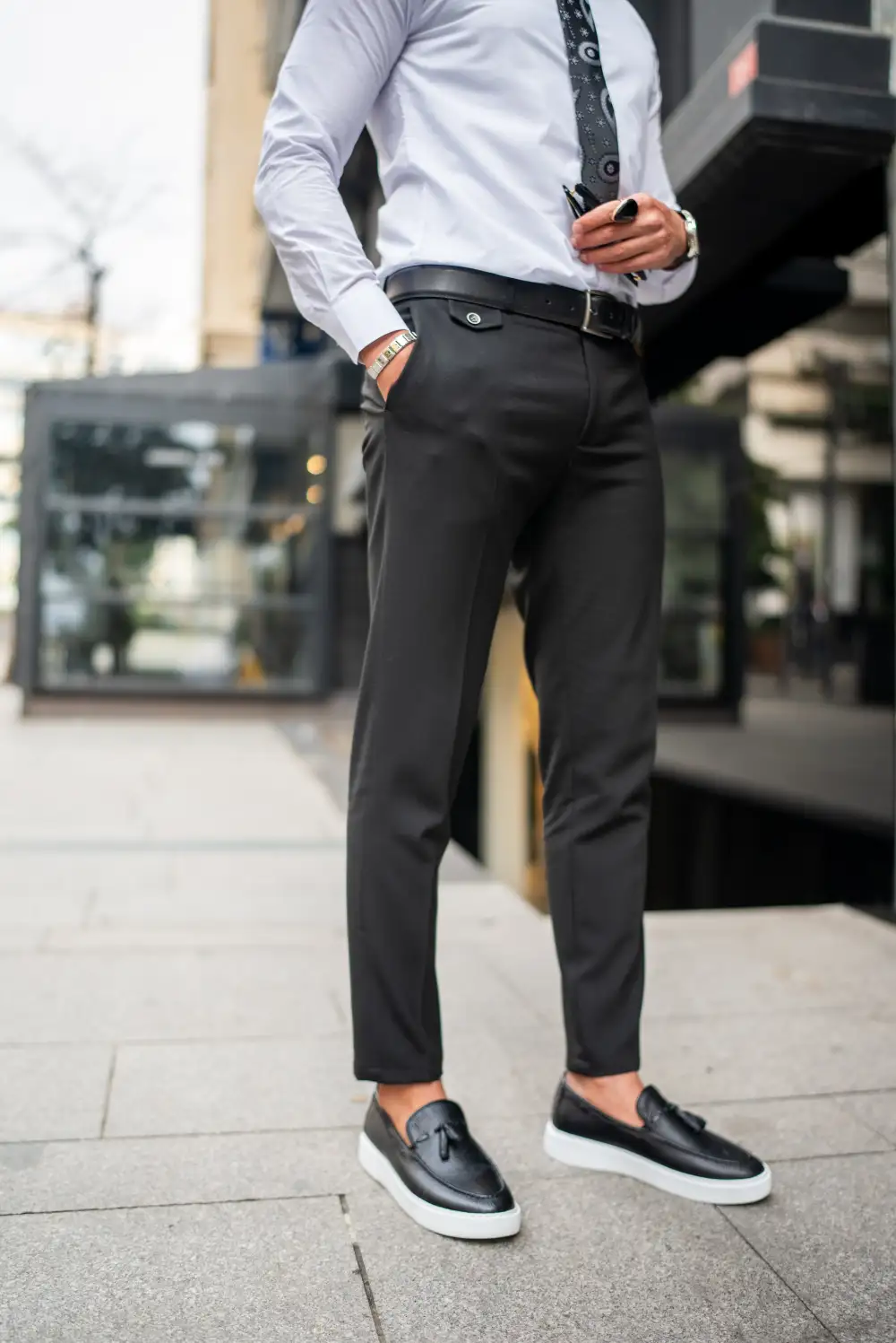 Classic Slim Fit Refined Chino Trousers