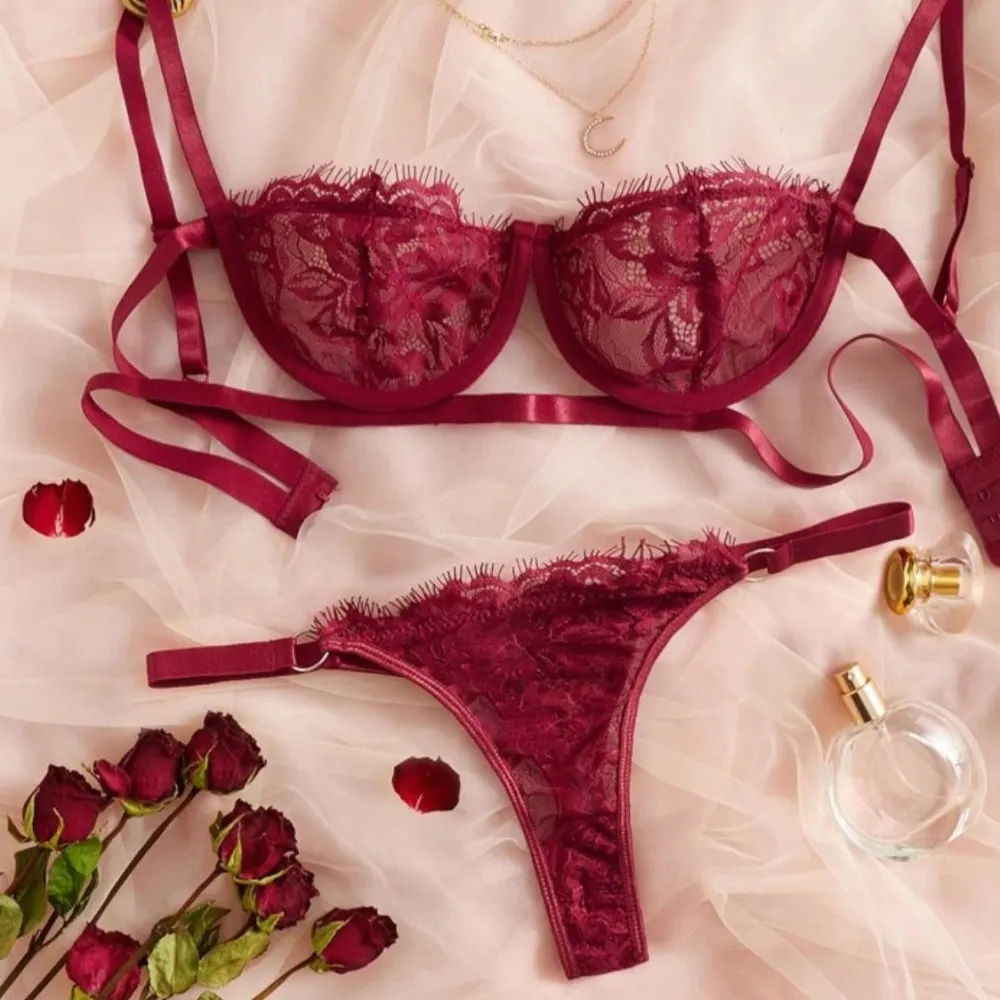 Lace Mesh Lingerie Set