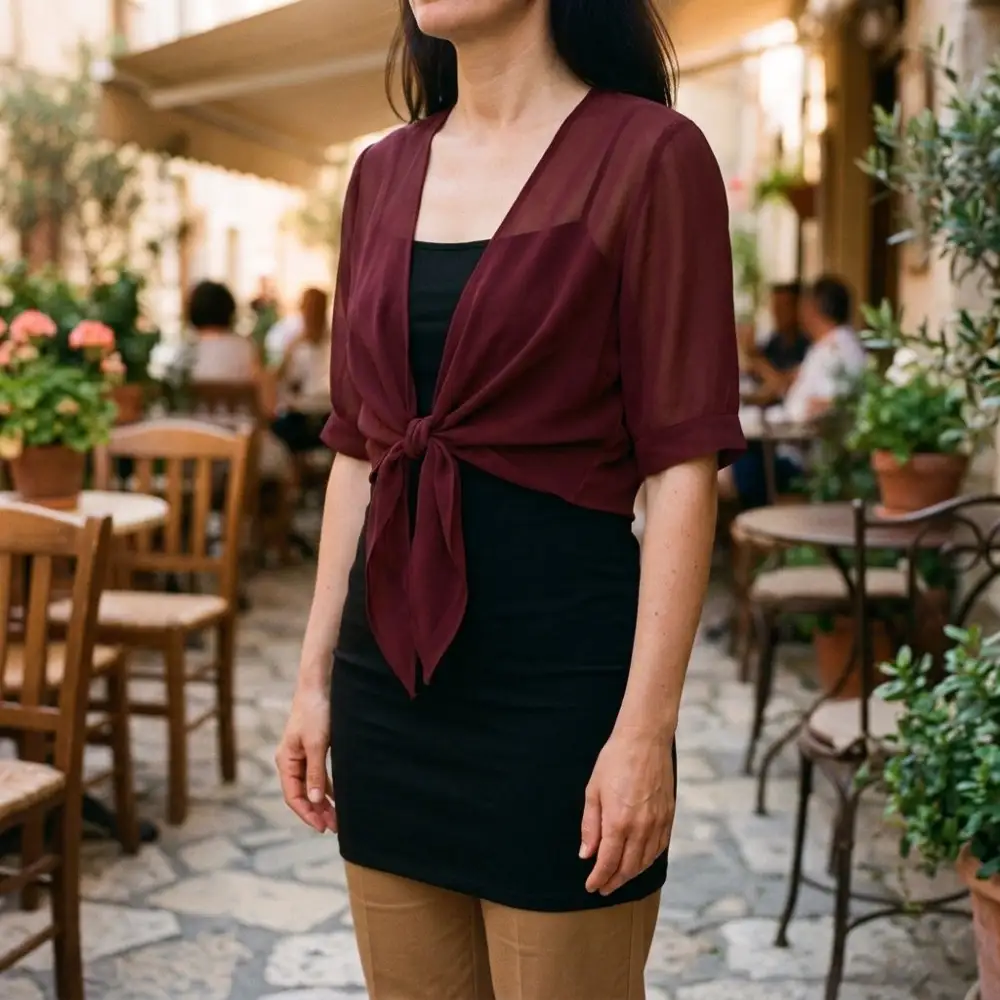Sheer Chiffon Cardigan