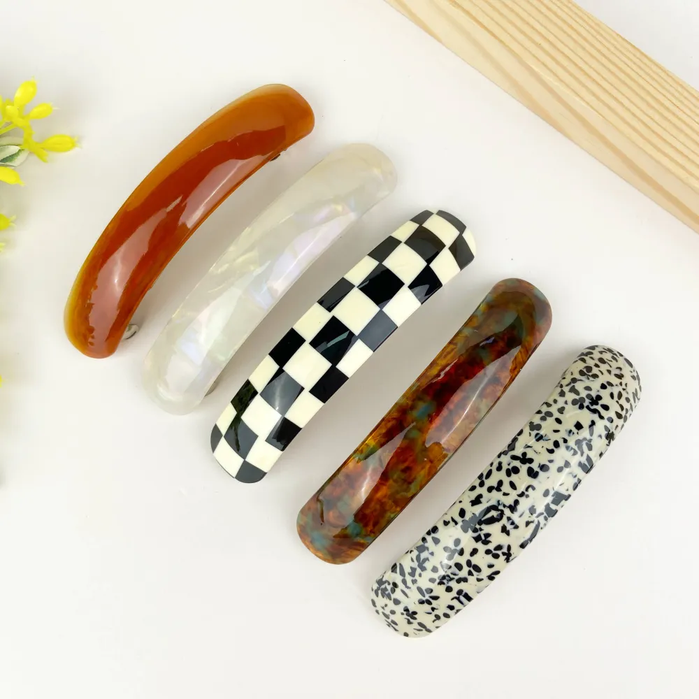 Crescent Shape Acetate Hair Clip