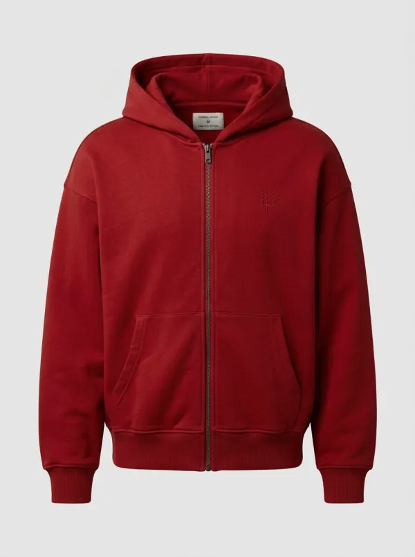Modern Zip-Up Geometric Star Graphic Collection Men's Hoodie