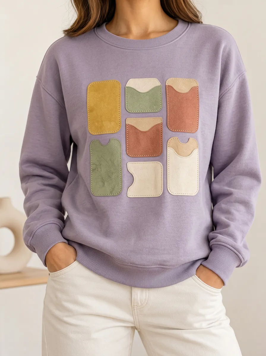Geometric Patchwork Artwork Women's Printed Hoodie