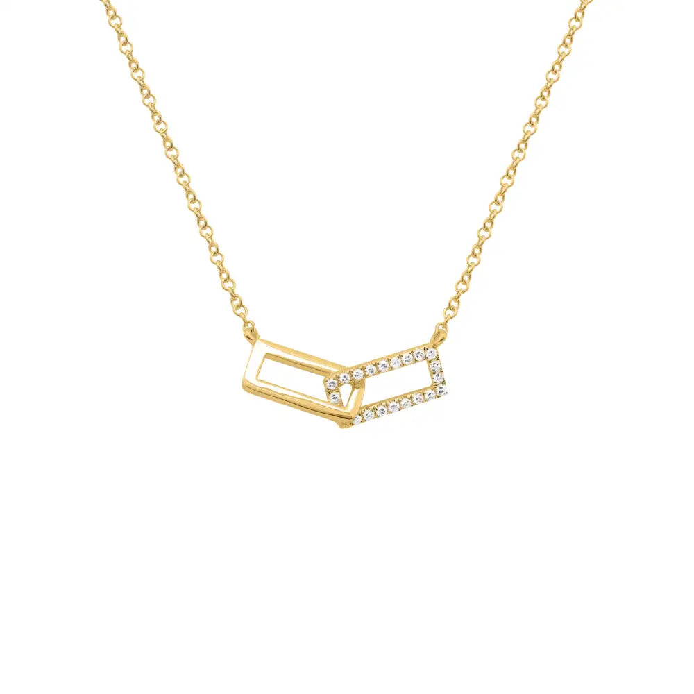 Contemporary Polished Classic Diamond Necklace