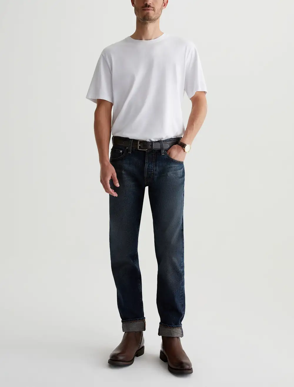 Men's Modern Slim Mid Rise Rigid Jeans