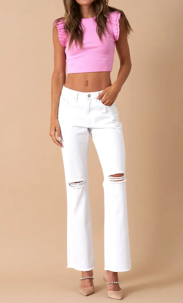 Modern High Rise Slim Straight Relaxed Jeans