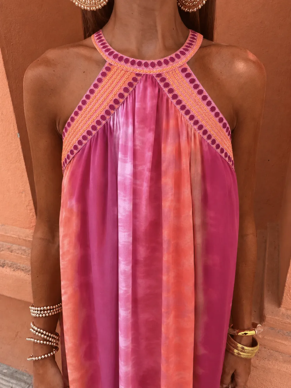 Ombr Chiffon Maxi Dress