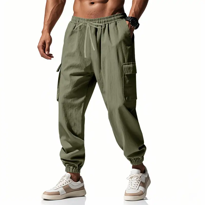 Men's Cargo Jogger Pants Utility Waistband Cargo Pants