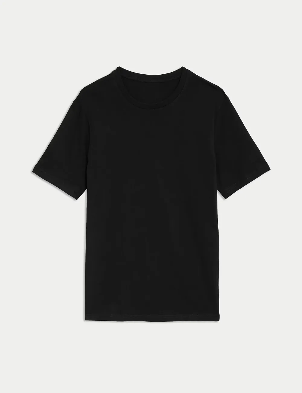 White Basic Crew Neck Short Sleeve Tee