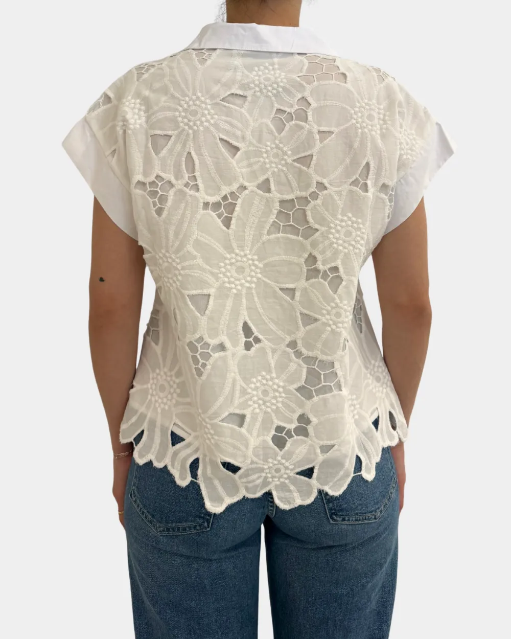 Short Sleeve Lace Top