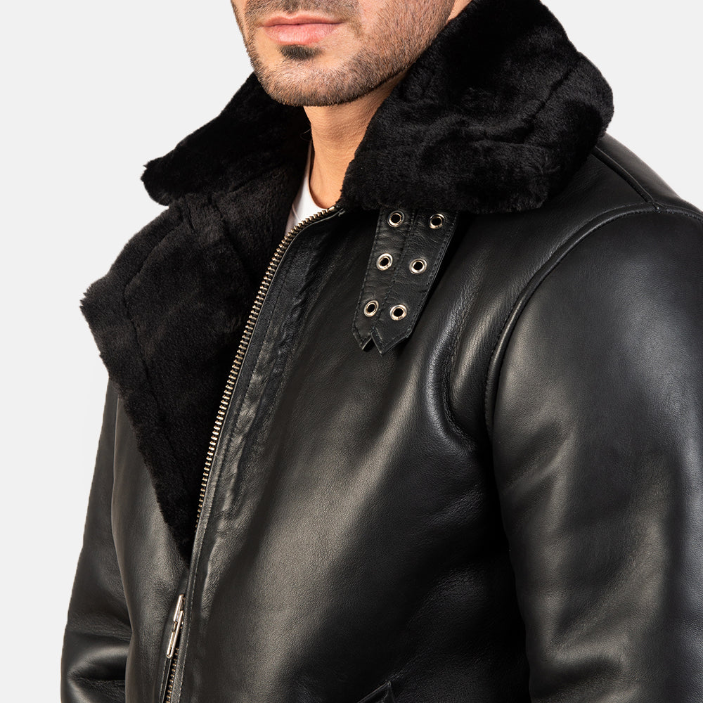 Men's Classic Heritage Bomber Leather Jacket