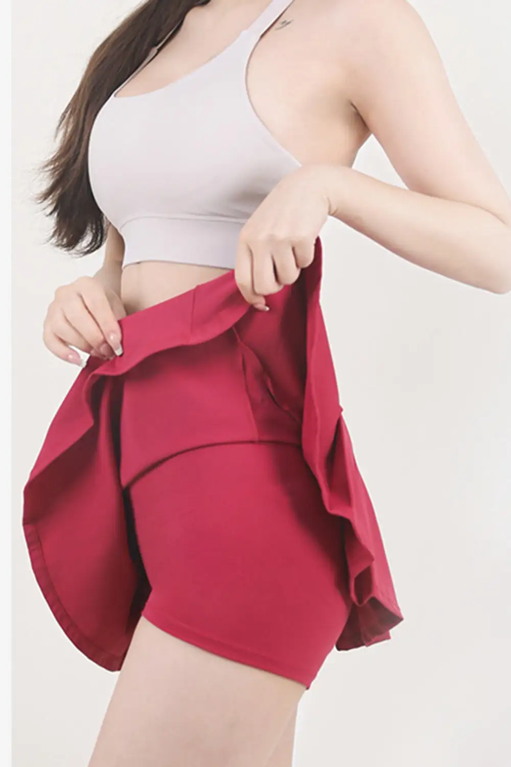 Airy Simple Pleated Skirt