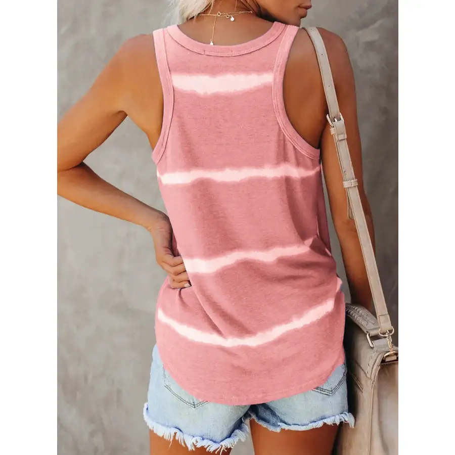 Full Size Round Neck Tank Top Plus