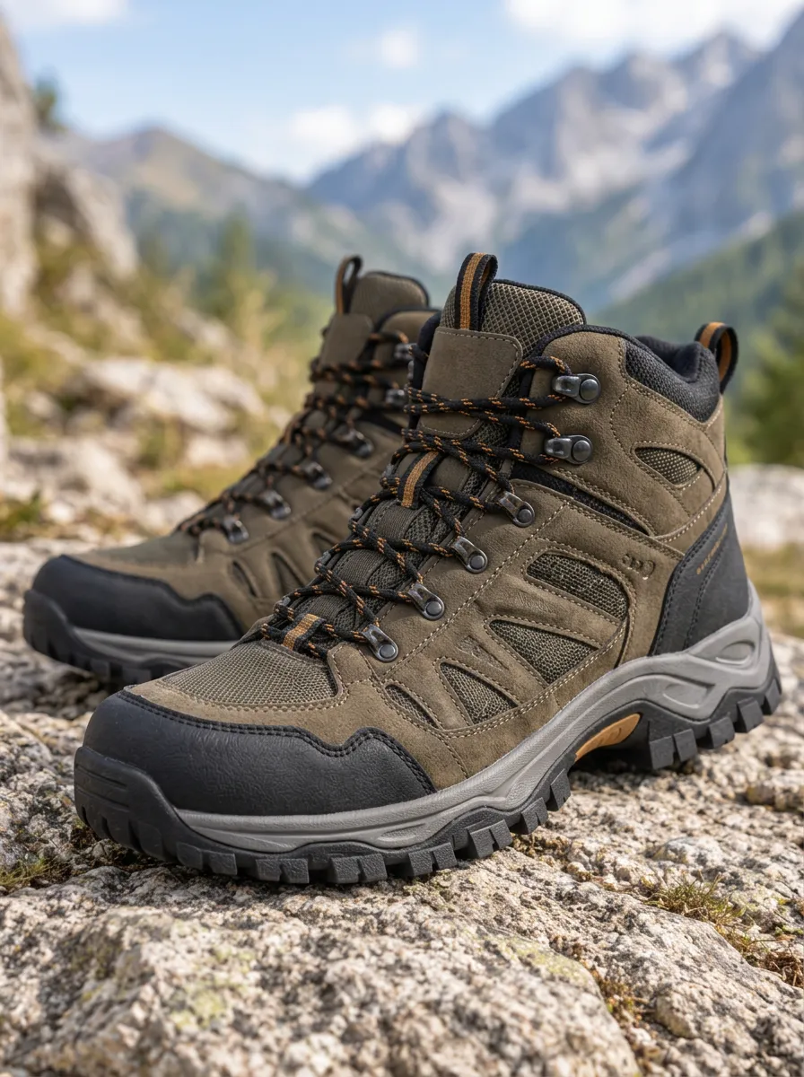 Men's Hiking Boots with Outdoor Inspired and Suede Accents