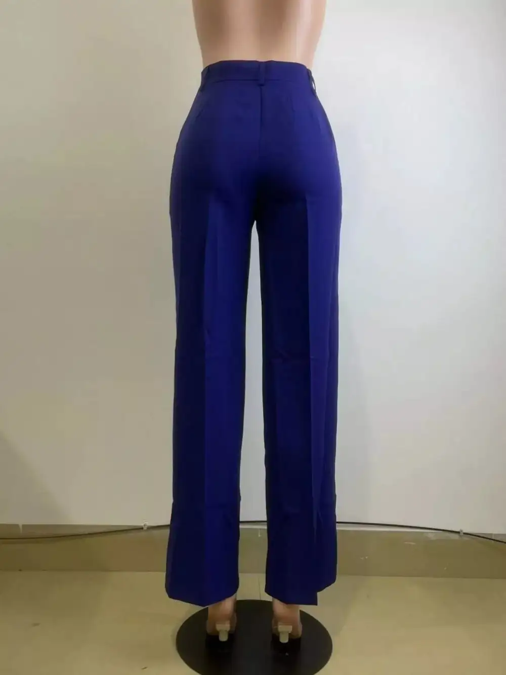 Refined High Waisted Wide Leg Pants