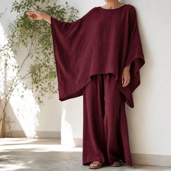 Batwing Top Wide Leg Set