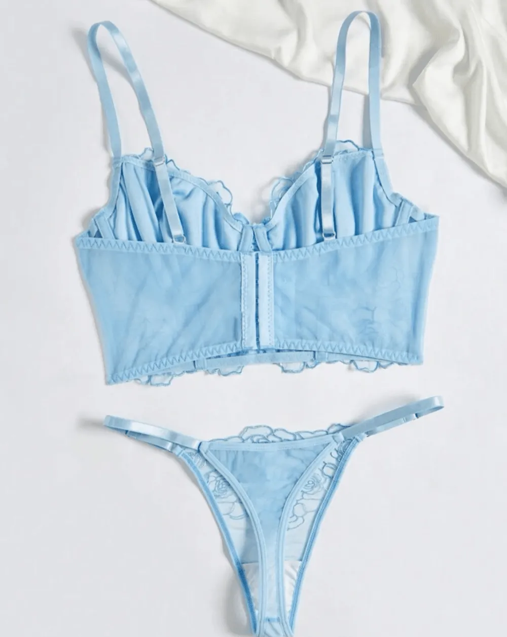 Bralette Corset Lingerie Set