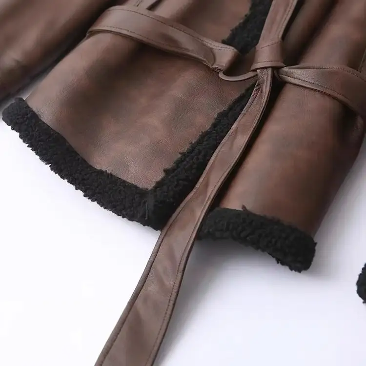 Tailored Teddy Belted Bomber Jacket