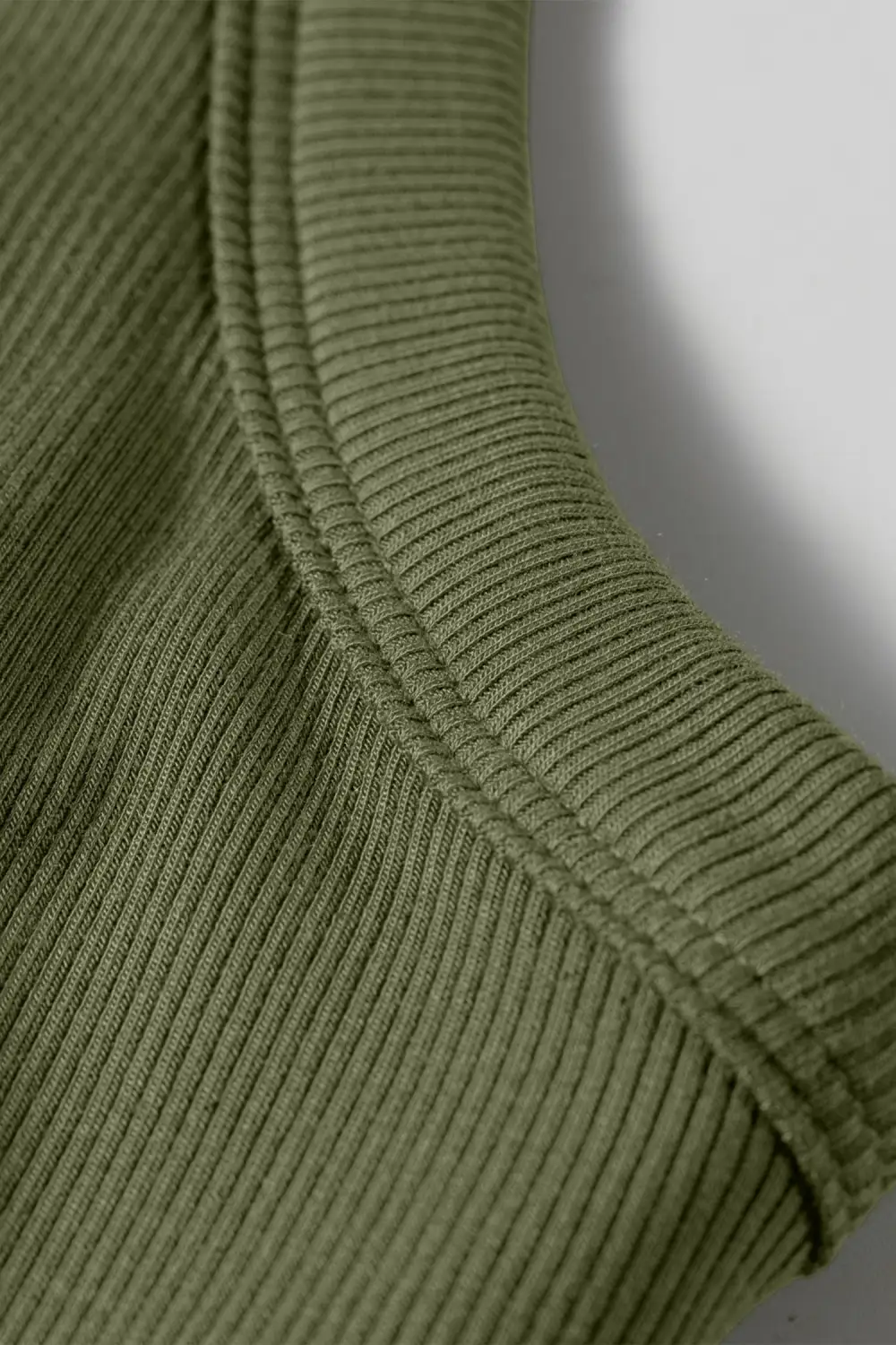 Slim Ribbed Textured Tank Top