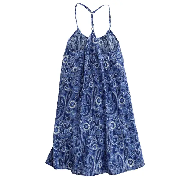 Paisley Print A-Line Floral Print Casual Dress