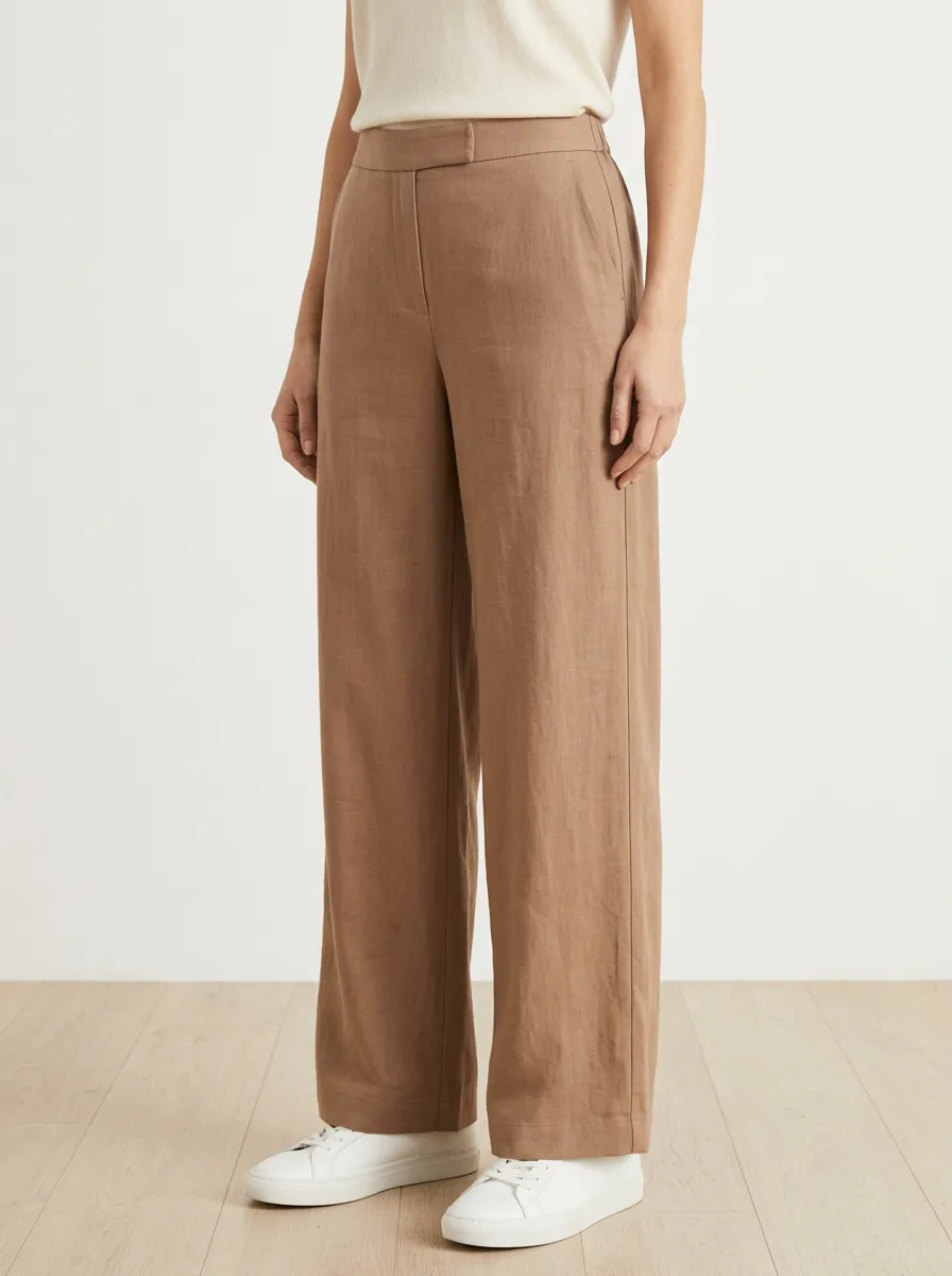 Women's Minimalist Wide-Leg Trousers