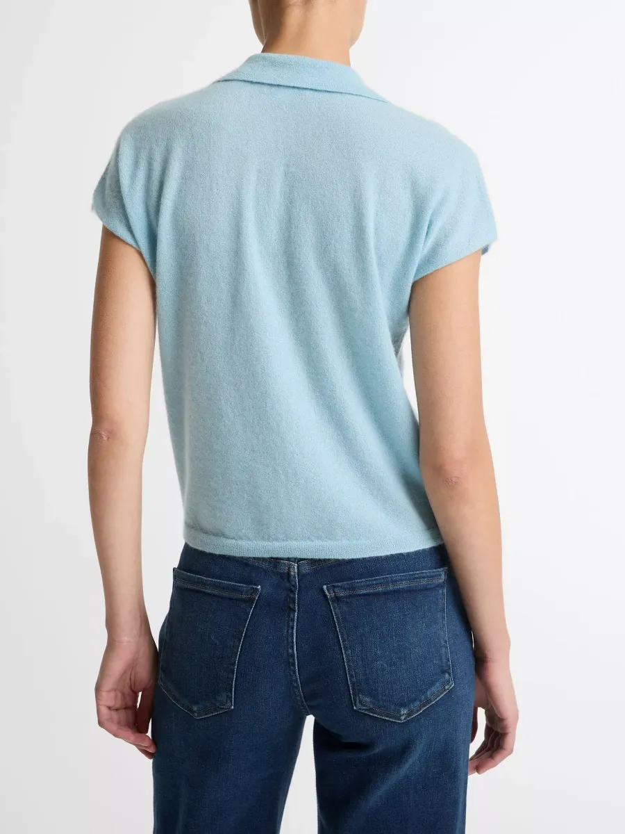 Button Up Short Sleeve Cardigan