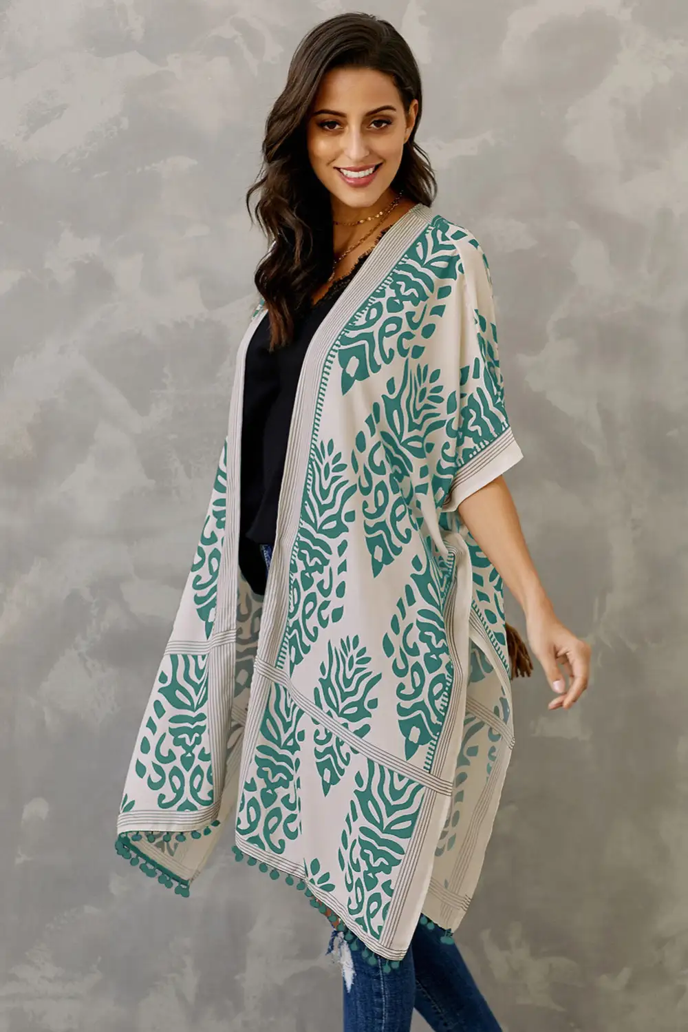 Swimwear Prowess Pom Pom Kimono