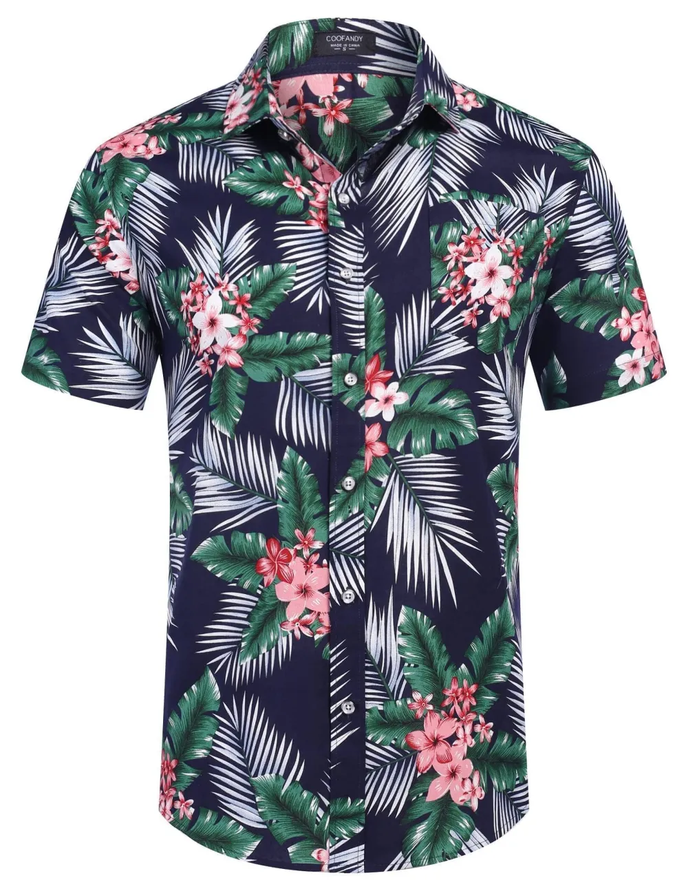 Cotton Linen Printed Button Front Shirt