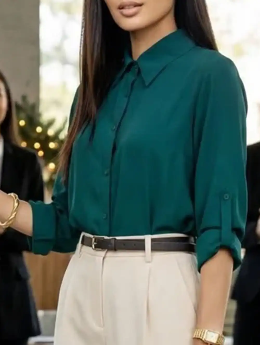 Polo Button Blouse