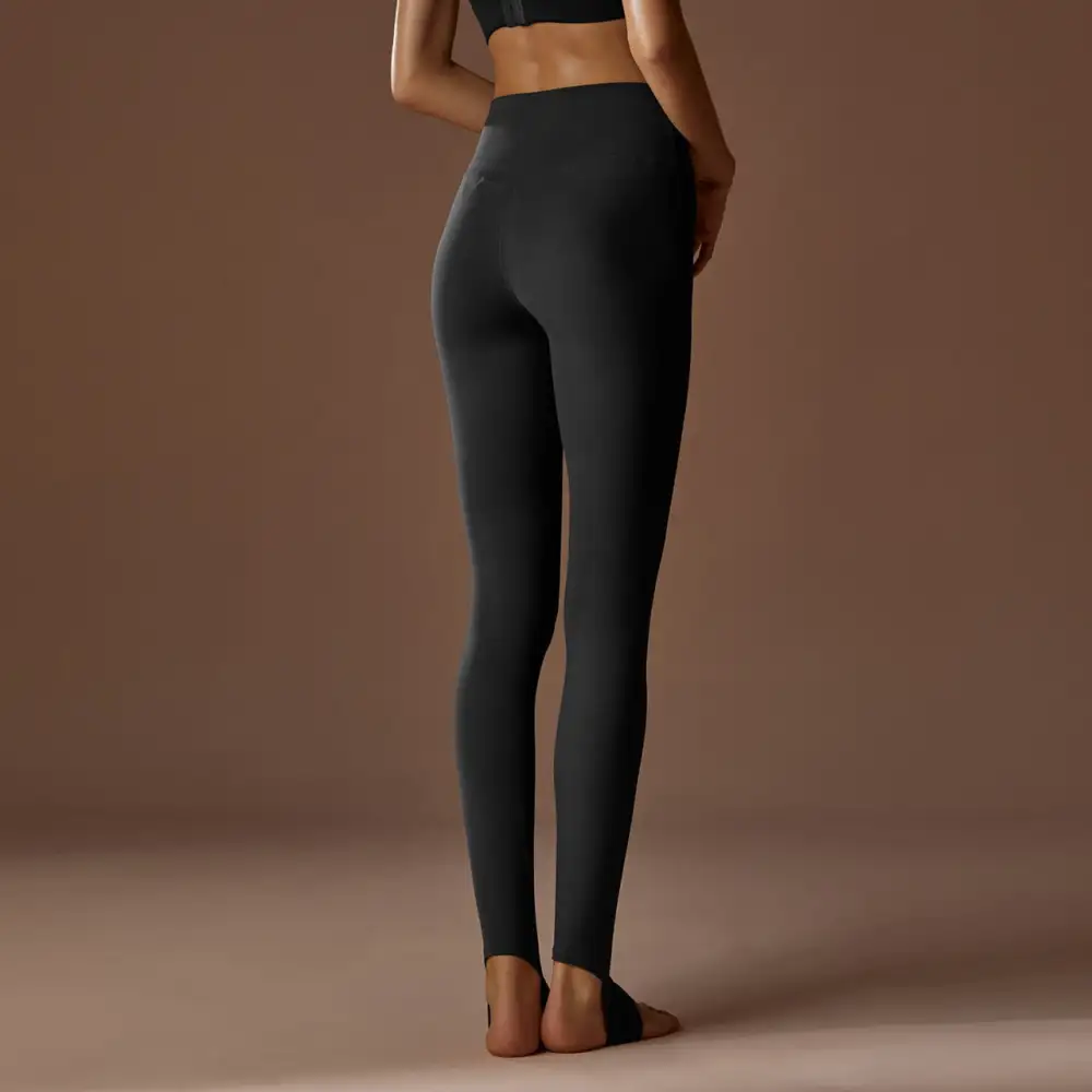 Stirrup High Waist Yoga Pants Running Fitness Seamless Sports Leggings