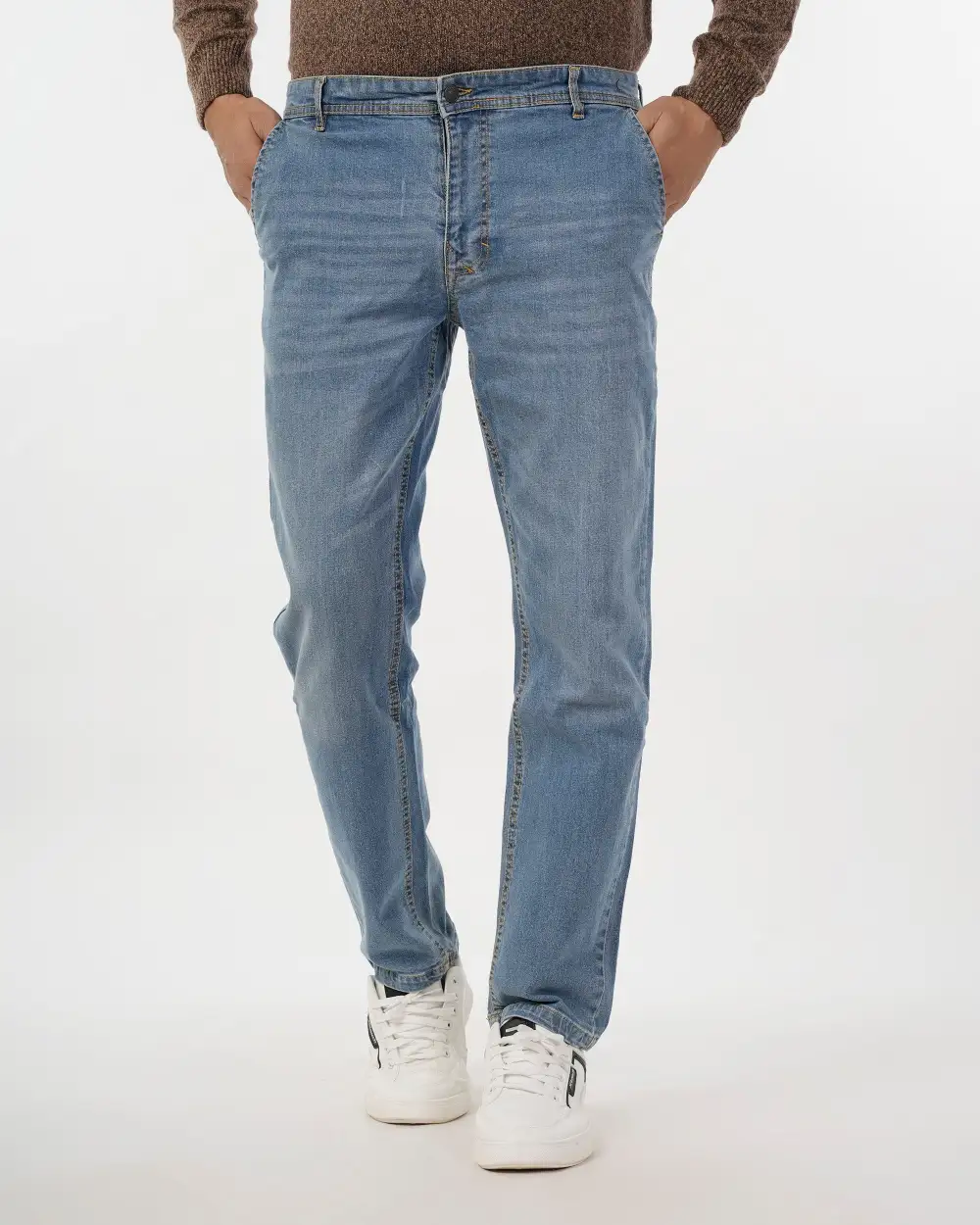 Men's Breathable Classic Fit Denim Pants