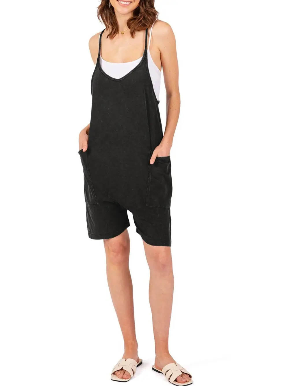 Classic Spaghetti Strap Romper
