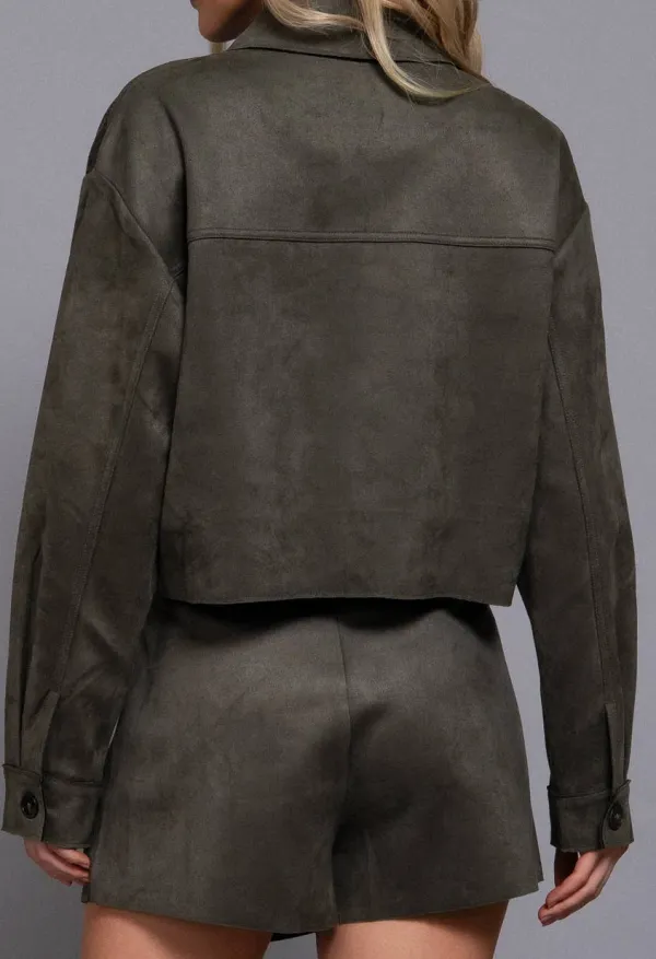Women’s Faux Suede Short Jacket