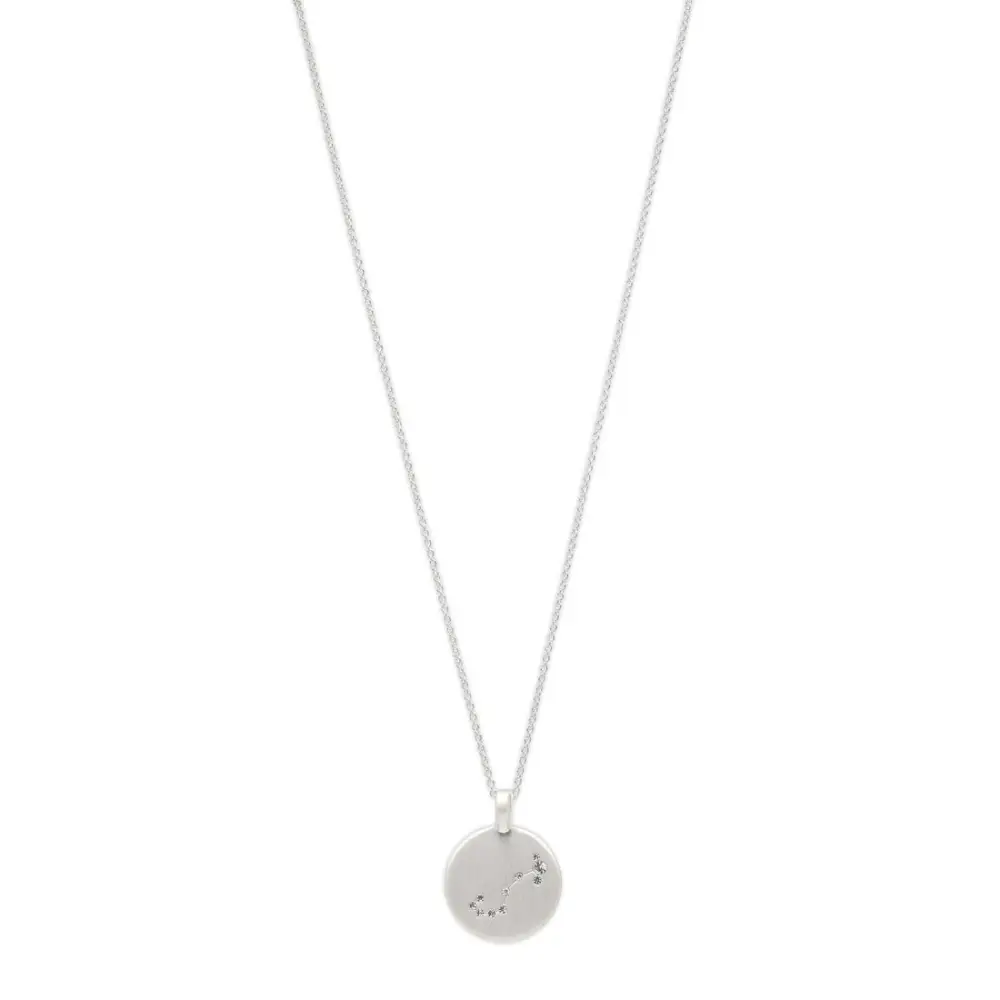 Soft Matte Crystal Coin Necklace